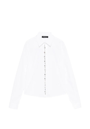 Fabiana Filippi crystal-embellishment shirt - White
