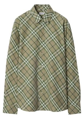 Burberry checked cotton shirt - Green
