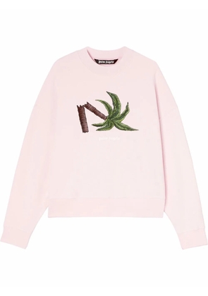 Palm Angels Broken Palm print T-shirt - Pink