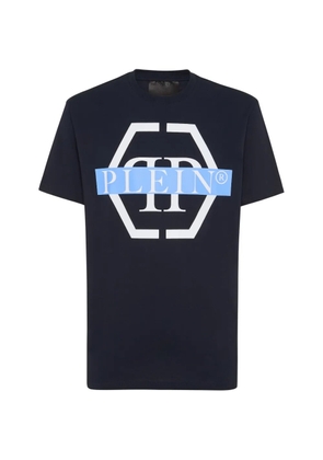 Philipp Plein PP tape-print round-neck t-shirt - Blue