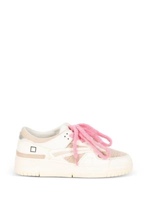 D.A.T.E. perforated panel sneakers - White