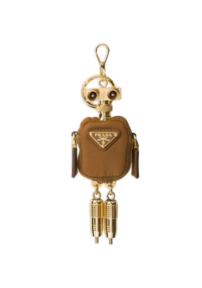 Prada Robot Re-Nylon keychain charm - Gold