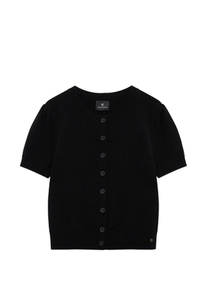 ANINE BING Gracie short-sleeve cardigan - Black