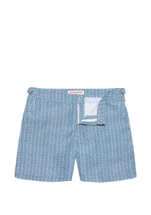 Orlebar Brown Bulldog patterned swim shorts - Blue