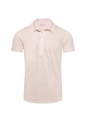 Orlebar Brown linen polo shirt - Pink