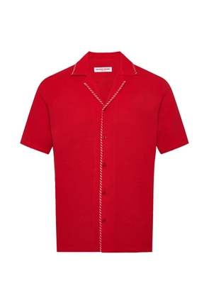 Orlebar Brown Maitan edge stitch shirt - Red