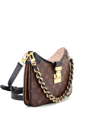 Louis Vuitton Pre-Owned LV Twinny Handbag Monogram Canvas and Reverse Monogram Canvas with Leather shoulder bag - Brown