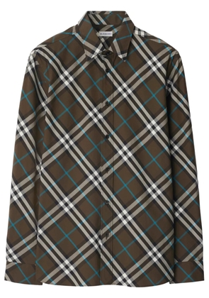 Burberry check-pattern shirt - Brown