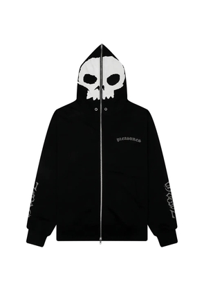 Pleasures Balaclava skull zip hoodie - Black