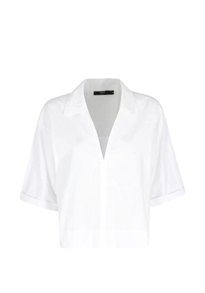 Seventy collared V-neck top - White