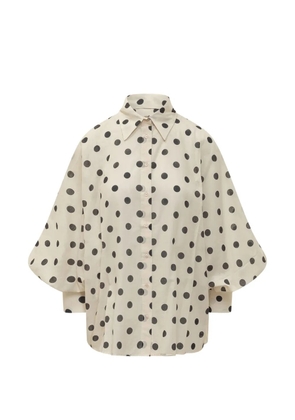 SoSUE polka-dot blouse - Neutrals