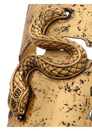 Roberto Cavalli serpent-detail cuff bracelet - Gold