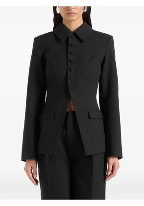 Manière De Voir Harper detachable-collar cinched blazer - Black