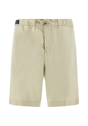 Paul & Shark garment-dyed drawstring bermuda shorts - Neutrals