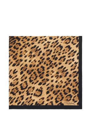 Roberto Cavalli animal-print scarf - Brown