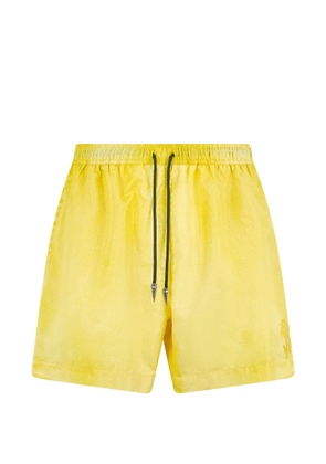 Roberto Cavalli drawstring-fastening swim shorts - Yellow