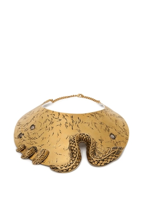 Roberto Cavalli snake-embellishment choker necklace - Gold