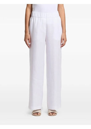 Peserico elasticated palazzo pants - White