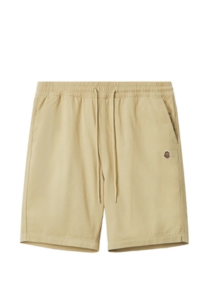 FINGERCROXX drawstring logo-patch shorts - Neutrals