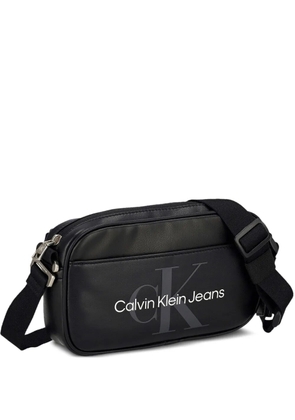 Calvin Klein Jeans logo messenger bag - Black