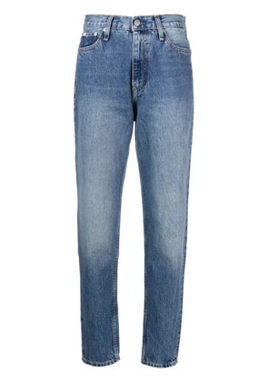 Calvin Klein Jeans high-rise tapered-leg jeans - Blue