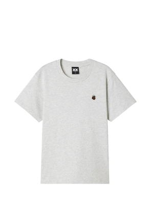 FINGERCROXX logo-patch T-shirt - Grey