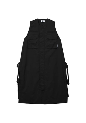 izzue crew-neck sleeveless midi dress - Black