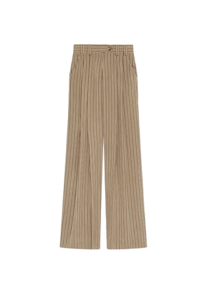 Marella striped pleated trousers - Neutrals