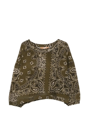 DON'T @ ME paisley-print sweatshirt - Green