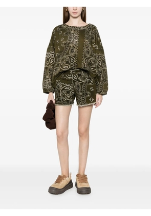 DON'T @ ME paisley-print sweatshirt - Green