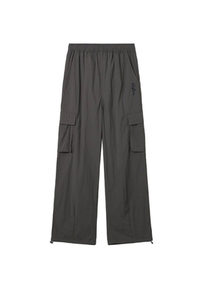 FINGERCROXX logo-embroidered cargo trousers - Grey