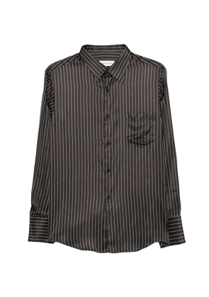 Ernest W. Baker striped pocket shirt - Black