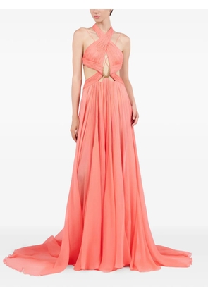 Roberto Cavalli pleated maxi dress - Pink