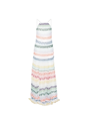Missoni striped sleeveless maxi dress - White