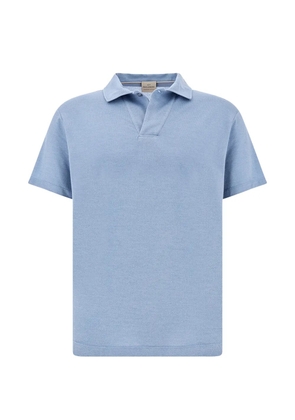 Paul & Shark open collar polo shirt - Blue