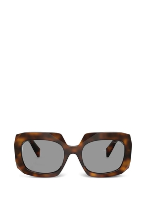 Prada Eyewear chiselled sunglasses - Brown