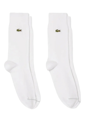 Lacoste logo-detail socks (pack of two) - White