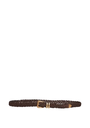 Brunello Cucinelli braided leather belt - Brown