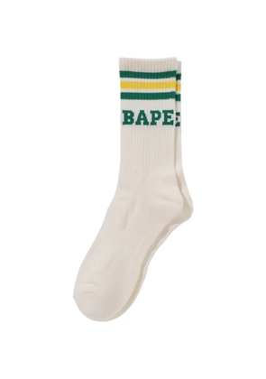 A BATHING APE® striped socks - Neutrals