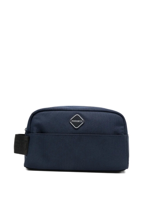 Hackett HS Diamond logo-appliqué wash bag - Blue