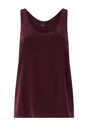 PINKO V-neck silk top - Red