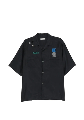 Undercover embroidery pocket shirt - Black