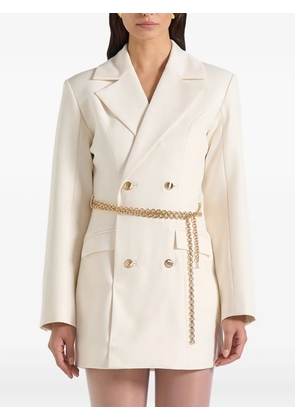Manière De Voir Zara double-breasted chain blazer dress - Neutrals