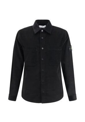 Stone Island patch-pocket overshirt - Black