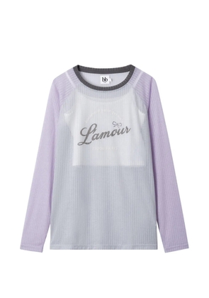 b+ab ribbed long-sleeve top - Grey