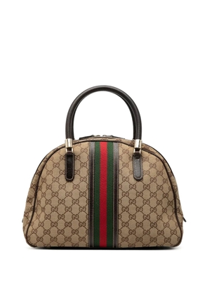 Gucci Pre-Owned 2000-2015 GG Canvas Web Dome handbag - Brown