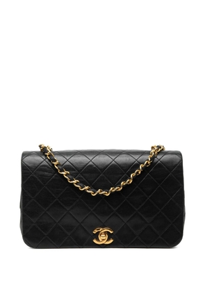 CHANEL Pre-Owned 1989-1991 Medium Quilted Lambskin Full Flap crossbody bag - Black