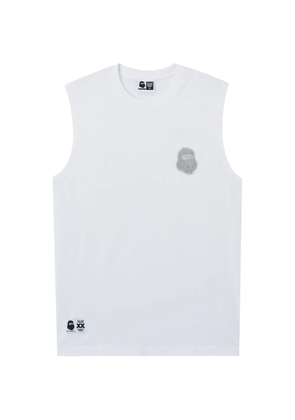 FINGERCROXX appliqué sleeveless T-shirt - White