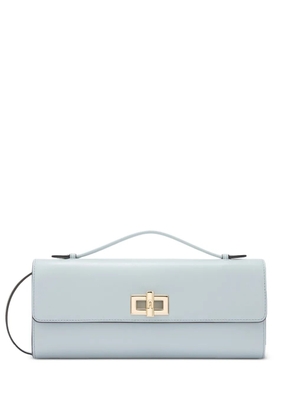 Furla Clara leather clutch bag - Blue
