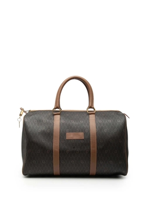 Christian Dior Pre-Owned 2000-2025 Honeycomb Coated Canvas boston bag - Black